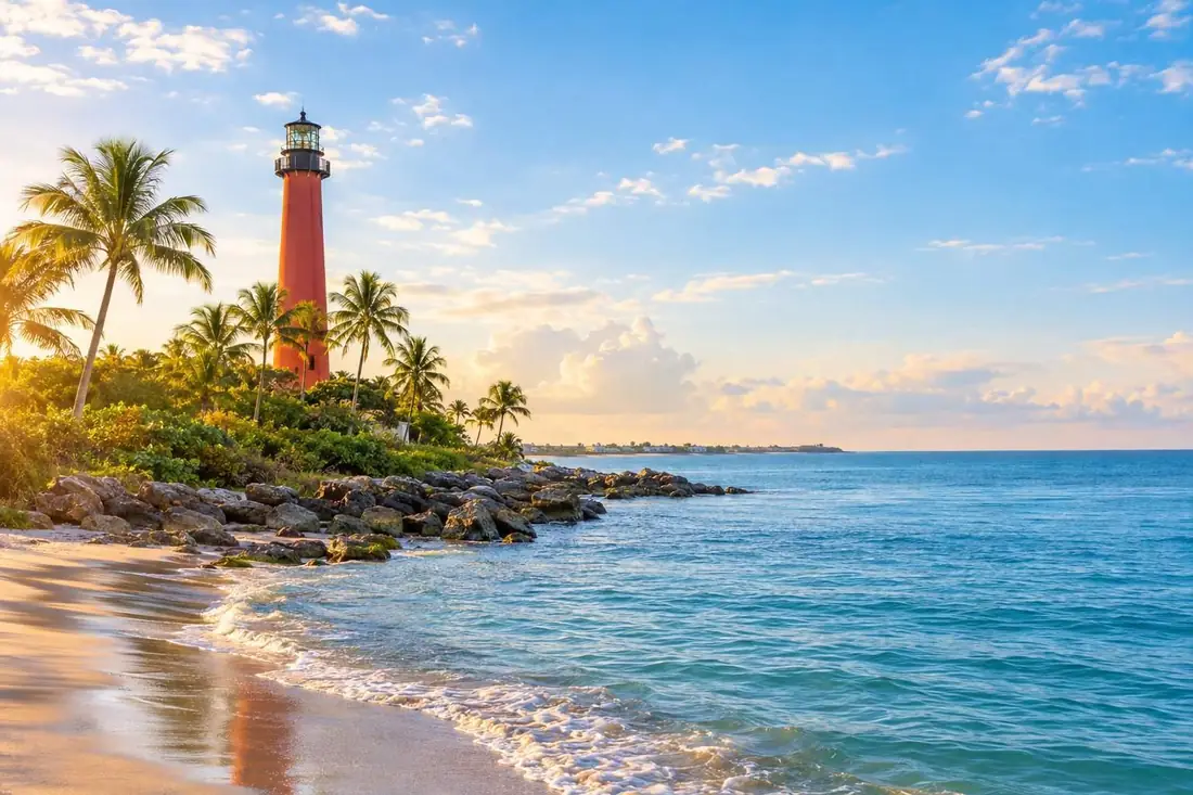 The Treasure Coast coastline, Florida