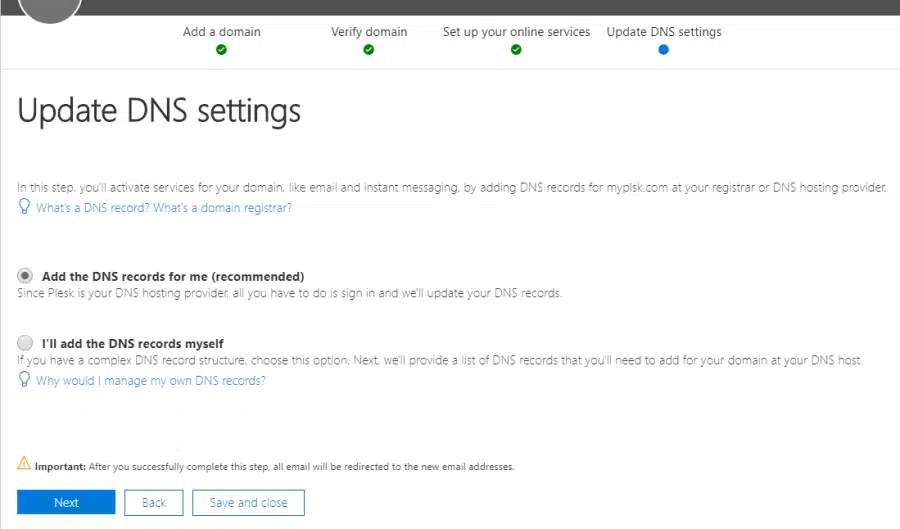 Configuring DNS via Domain Connect 02