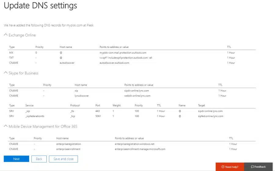 Configuring DNS via Domain Connect