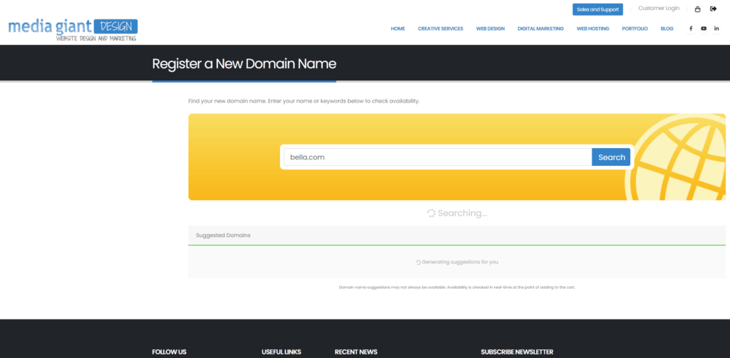 001 Domain Search