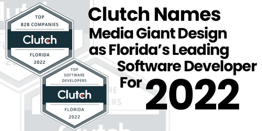 02 Clutch Names Media Giant Design as Florida’s Leading Software Developer for 2022