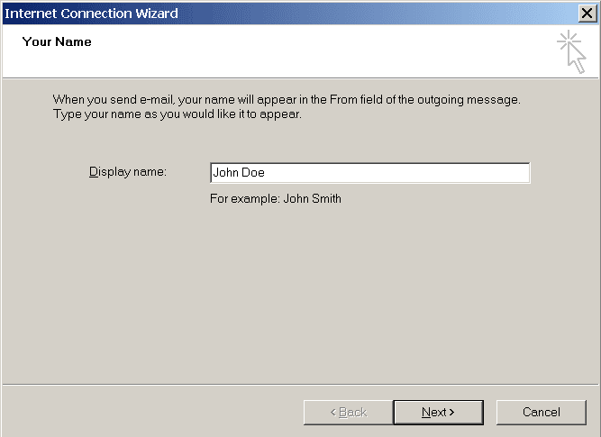 Access from Outlook Express 04