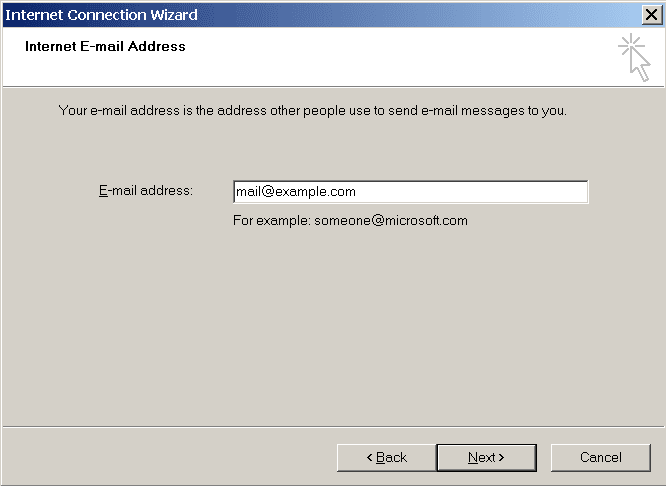 Access from Outlook Express 03