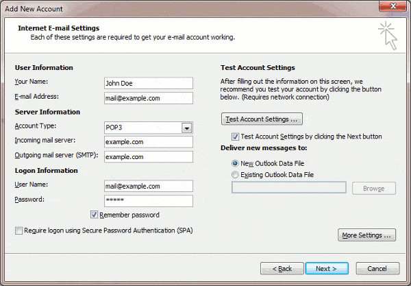 Access from Microsoft Office Outlook 2010 02