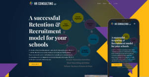 HR Consulting Home Page on Desktop and Mbile