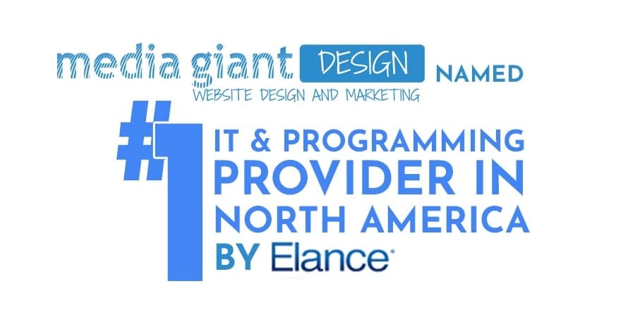 Media Giant Design Named #1 Provider in North America for Web Design and Programming by Elance.com