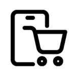 e-commerce / mobile shopping icon.