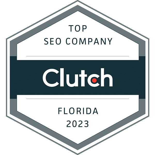 media giant design wins top seo copmany in florida recognition for 2023 from clutch.co